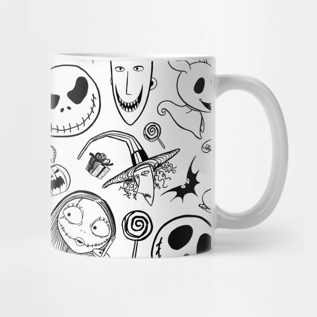 Nightmare before christmas pattern by LonelyBunny